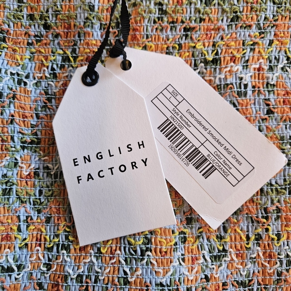 Anthropologie English Factory Sleeveless Square-Neck Embroidered Midi Dress L - Picture 7 of 11